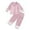 2-Pink, variant on Girl Pajamas Set Purple Satin Pajamas Girls Long Sleeve 2 Piece Pajamas Set Tween Kids Holiday Pajamas 10-11 Years