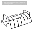 thumbnail image 4 of LEORX Grilling Tray Barbecue Rack Black 1Set for Cooking Steak at Outdoor Barbecues, 4 of 8