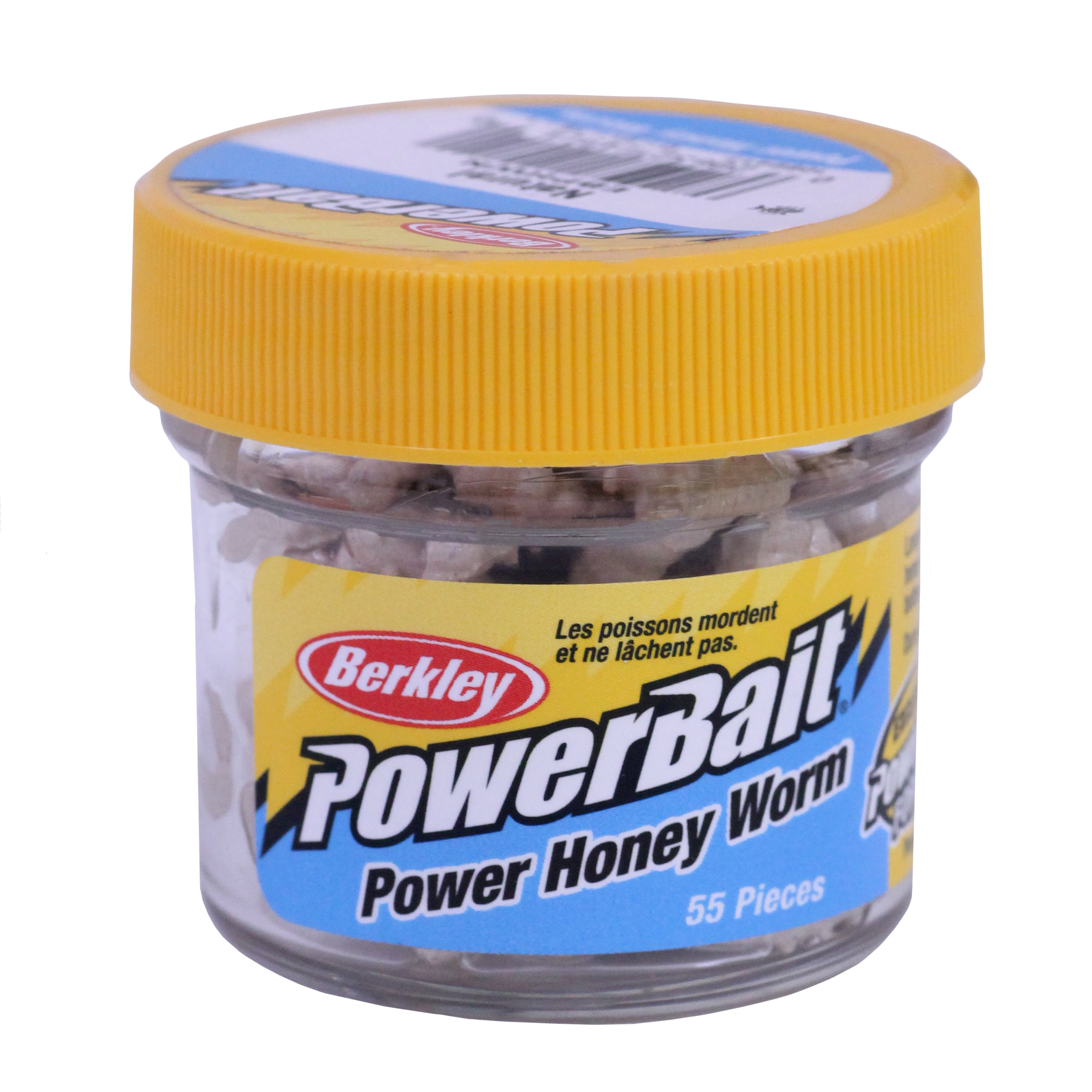 Berkley PowerBait Power Honey Worm Fishing Bait, Natural, 1in