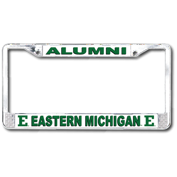 Eastern Michigan University Alumni Chrome License Plate Frame