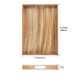 thumbnail image 2 of Bandeja de servir Krismax de madera rústica marrón de 40 x 29 cm con asas, 2 of 5