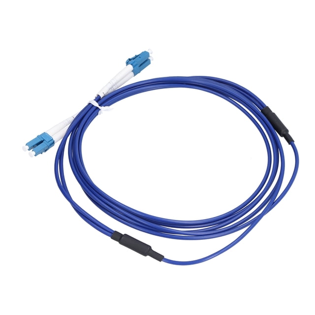 Cable de conexión de fibra óptica con puente blindado, monomodo, cable óptico de 2 núcleos LC/UPC‑LC/UPC Blue5meter