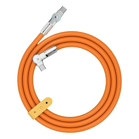 Type-C to Type-C 180° Swivel Double Elbow Mech Data Cable Fast Charging & Data Transfer Cable for Tablets and Laptops 1m
