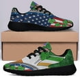 thumbnail image 3 of Irish Shamrock Happy StPatrick Day American flag Shoes Sneakers Black Size 8, 3 of 7
