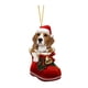 thumbnail image 2 of Colgante colgante de animal,Perro Adorno colgante navideño Decoración navideña,Artesanías de adorno de árbol de Navidad de cachorro de acrílico,Colgante colgante de animal lindo Colgante, 2 of 8
