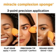 Real Techniques Sunrise To Sunset Miracle Complexion Sponge, Makeup Sponge For Foundation, 1 Count