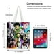 thumbnail image 5 of Hunter × Hunter Bolso de tela con estampado de lienzo para mujer, bolsa de compras reutilizable y estética, con cremallera interior, regalo para mujer,40*40cm., 5 of 6