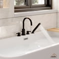 thumbnail image 4 of CASAINC Single-Handle Deck-Mount Roman Tub Faucet with Hand Shower in Matte Black, 4 of 10