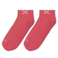 thumbnail image 5 of ODD SOX Basix Athletic Ankle Socks Salmon Heather Cushioned Footbed, Breathable Knit, Arch Support,, 5 of 6