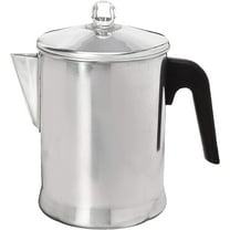 Today Aluminum Stove Top Percolator Maker Durable, Brew Coffee On Stovetop, 9 Cup, Silver