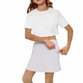 thumbnail image 5 of RTKFRFLM Girls Active Tennis Skort with Pockets and Built-in Shorts Kids Sporty Golf Skirt for Cheerleading and Athletics Toddler Breathable Running Bottoms Workout Outfits for Ages 4-12 Years, 5 of 6