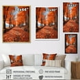 thumbnail image 4 of Designart "Canada Orange Autumn Euphony VI" Floral Floater Framed Wall Decor, 4 of 7