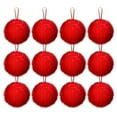 thumbnail image 2 of Christmas Balls,YgkuHd 12 Pcs Lime Green Furry Christmas Ornaments For Tree Green Christmas Hanging Decorations 2.4in, 2 of 8