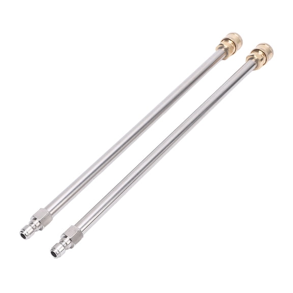 Riousery 2-Pack Pressure Washer Extension Wand High Strength Stainless Steel Power Washer Extended Rod with 1/4 Inch Quick Connect Interface for Car Cleaning, 15.7 inches / 40 cm