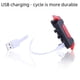 thumbnail image 3 of Luz trasera de bicicleta, luz de advertencia de carga USB, luz trasera LED intermitente para montar en bicicleta de montaña, equipo de bicicleta, 3 of 5