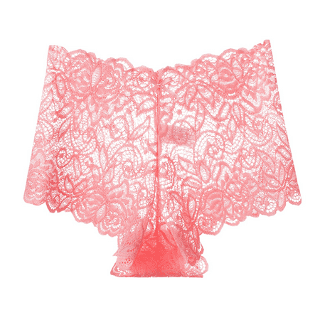 Meiodtion Underwear for Women Comfort Low Rise Cheeky Sexy Panties Briefs Elastic Waist Breathable Stretchable Panty  Pink  L