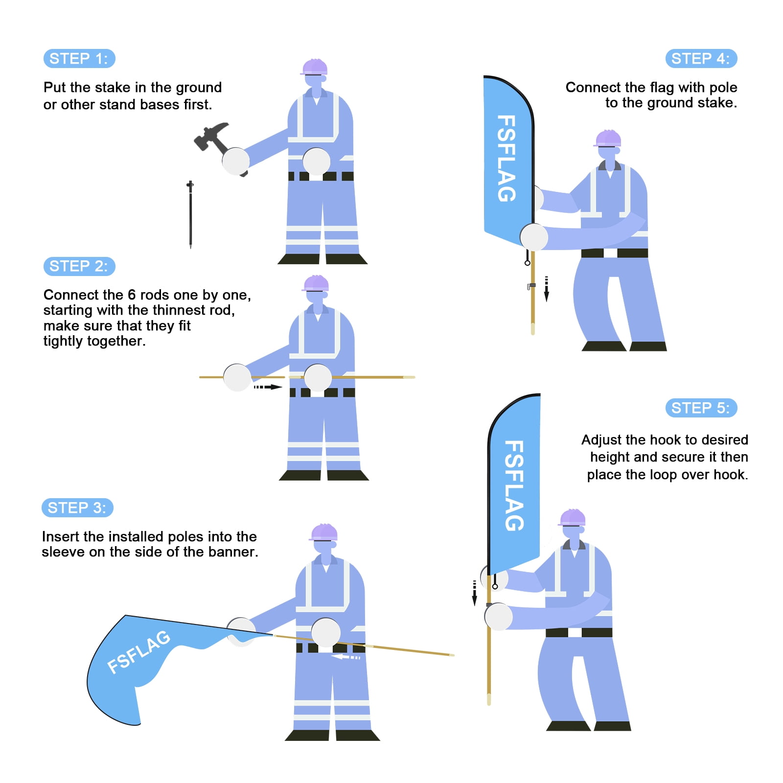 QSUM Car Wash Feather Flag with Flag Pole Kit and Ground Spike, 8.2FT Car Wash Windless Flag Banner Sign Business for Outdoor Advertising Sign Decoration Display