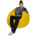 thumbnail image 6 of Sofa Sack Bean Bag Chair, Memory Foam Lounger with Microsuede Cover, Kids, 3 ft, Yellow, 6 of 10