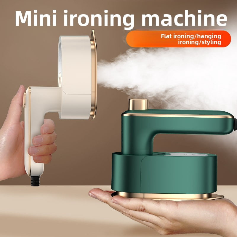 Folding hanging electric iron, foldable design, light and compact body, anti-scalding base, deep sterilization and mites removal.