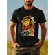 thumbnail image 1 of Men's Comfy Short Sleeve Crew Neck Tee, Cute Cat Print T-shirt for Summer Outdoor Activity, 1 of 6