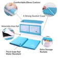 thumbnail image 4 of Active Mind Ltd Collapsible Baby Bath Kneeler Pad & Faucet Cover Set - Non-Slip Bathtub Knee/Elbow Protector with Silicone Spout Guard, Toy Organizer & 2 Bath Toys, Infant Bath Safety Essentials,Blue, 4 of 7
