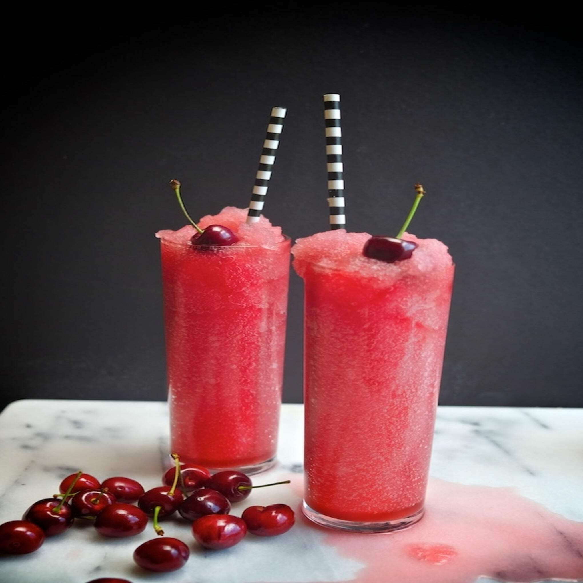 Coolbreeze Beverages Ready  To Use Shelf Stable Premium Frozen Drink Fruit/Drink Mix - 1/2 Gal (64fl oz) Bottle - Super Cherry  Flavor