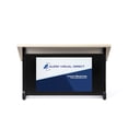 thumbnail image 2 of Audio Visual Direct Freestanding Tabletop Lectern (14" x 18" x 23.2") - Metal Black &  Beech, 2 of 5