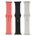 thumbnail image 1 of 3pcs Silicone Portable Wristband Simple Adjustable Watch Strap Replacement Accessory, 1 of 14