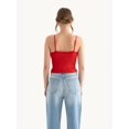 thumbnail image 3 of V Neck Cropped Tank Top with a Lace Detail, 3 of 4