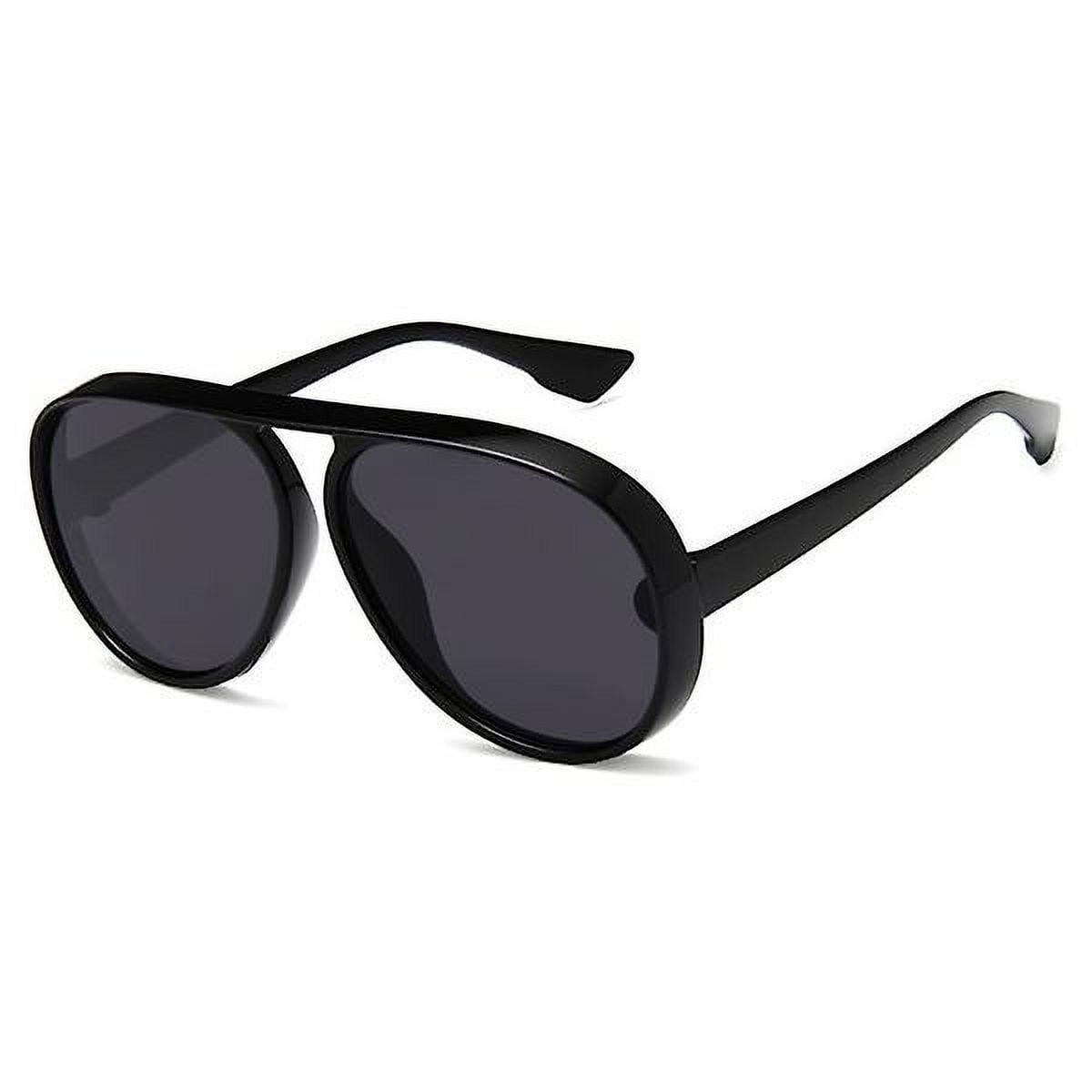 Black pilot sunglasses sale