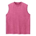 thumbnail image 2 of Vintage Washed Tank Tops Men Summer Casual Lightweight Breathable Loose Fit Crewneck Sleeveless Undershirt, 2 of 9