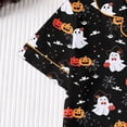 thumbnail image 5 of TGPMGRZ Womens Halloween Pjs Festive Button Down Shirts Matching Pj Shorts Halloween Themed Pajamas, 5 of 9