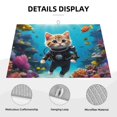thumbnail image 3 of Fuzoiu Underwater Diving Cat Print Absorbent, Reversible Microfiber Dish Drying Mat for Kitchen, Dish Drying Pad for Dishes, Utensils, Pots and Pans, Extra Large 18 Inch x 24 Inch, 3 of 7