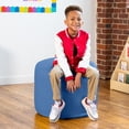 thumbnail image 4 of Jaxx Spring Modular Pouf Classroom Bean Bag Seat, Premium Vinyl - Royal Blue, 4 of 5