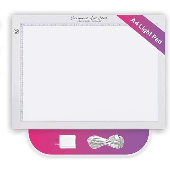 - New A4 Light Pad, USB LED Light Board for Diamond Painting and DIY Crafting, 5D Diamond Art Tools and Accessories, 14.1" x 10.6"