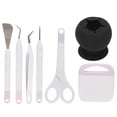 thumbnail image 3 of Vinyl Weeding Tools Set  , Clear Debris DIY Production Craft Tools Set Prevent Tearing  For Cameos For Silhouettes For Lettering Black, 3 of 8