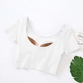 thumbnail image 4 of Summer Sets Women 2 Piece Outfits Two Piece Sets for Women Spring Clothing Set Female Round Neck Short Sleeve Tops Pants Sets Long Pant Style S_651 Women's Tracksuits White XL, 4 of 7