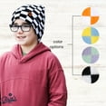 thumbnail image 4 of Britt's Knits Check Mate Stretchy Knit Beanie - Purple (Kid's), 4 of 6