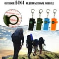 thumbnail image 4 of Outdoor 5-in-1 Multi-Function Whistle Survival Whistle With LED Light, Telescope, And Compass, 4 of 8
