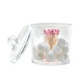 thumbnail image 2 of K-Cliffs Clear Acrylic Canister For Cotton Swabs and Cotton Balls Storage, 2 of 5