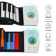 thumbnail image 2 of Vogacara Adultos Niños Portátil 49 Teclas Piano Electrónico Recargable Niños Silicona Flexible Roll up Teclado Teclado Videojuegos portátiles Blanco Vogacara FN012314-01B, 2 of 6