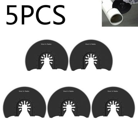 

5PC Multi Tool Semi-Circle Oscillating Saw Blades Wood Cutter Metal Carbon Steel