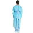 thumbnail image 2 of Halyard Disposable Film Protective Procedure Gown Blue One Size Fits Most 15 per Box, 2 of 2