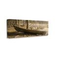 thumbnail image 3 of Woodland Lake Shore Canoe Landscape Photograph Gallery Wrapped Canvas Print Wall Art, 3 of 7