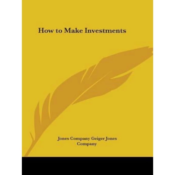 How to Make Investments Paperback