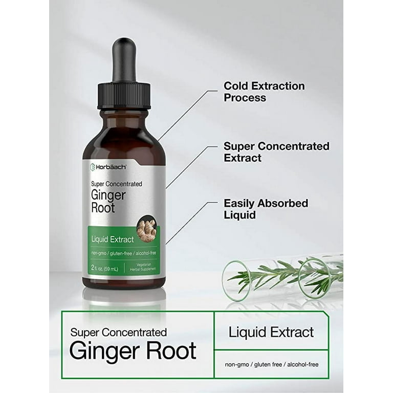 Horbaach, Ginger Root Liquid Extract, 2 oz, Vegetarian & Alcohol