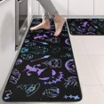 thumbnail image 2 of Kitchen Rugs Sets Of 2,Black Halloween Ghost Spider Pattern Anti Fatigue Kitchen Mat Rugs Non Slip Washable,Decorative Kitchen Floor Mats for Kitchen,Sink,Laundry,17"x47"+17"x47", 2 of 5