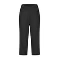 thumbnail image 5 of biudgviw Capri Pants for Women High Waisted Workout Yoga Pants with Pockets Work Business Cropped Pants Summer Casual Trousers(Black,Small), 5 of 6