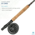 thumbnail image 3 of Martin Caddis Creek Fly Reel and Fishing Rod Combo, 7/8-Weight 9-Foot 2-Piece Fiberglass Rod, Brown, 3 of 7