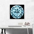 thumbnail image 2 of ARTCANVAS Blue on Black Round Brilliant Cut Diamond Jewel Canvas Art Print - Size: 18" x 18" (1.50" Deep), 2 of 9